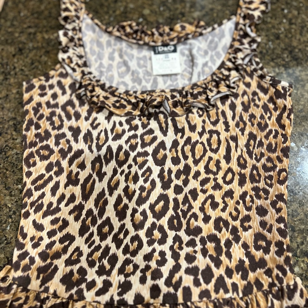 Dolce & Gabbana Leopard Print Tank Top